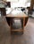 Vintage Large Oak Parquet Top Drop Leaf Dining Table For Sale In Salt Lake City - Image 6 of 12
