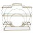 Decorative Gold Gilt Wrought Iron Glass Shelves Étagère For Sale