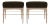 Set of 2 Linear Stools in White Oak Series 18 For Sale