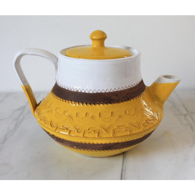 Mid-Century Modern Italian Mid-Century Modern Ceramic Teapot or Coffee Pot For Sale - Image 3 of 14