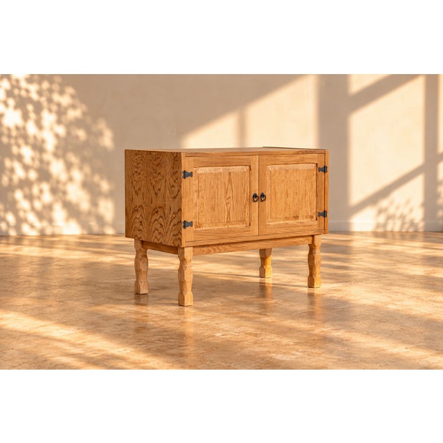 Wood Vintage Danish Brutalist Sideboard, 1960s For Sale - Image 7 of 8
