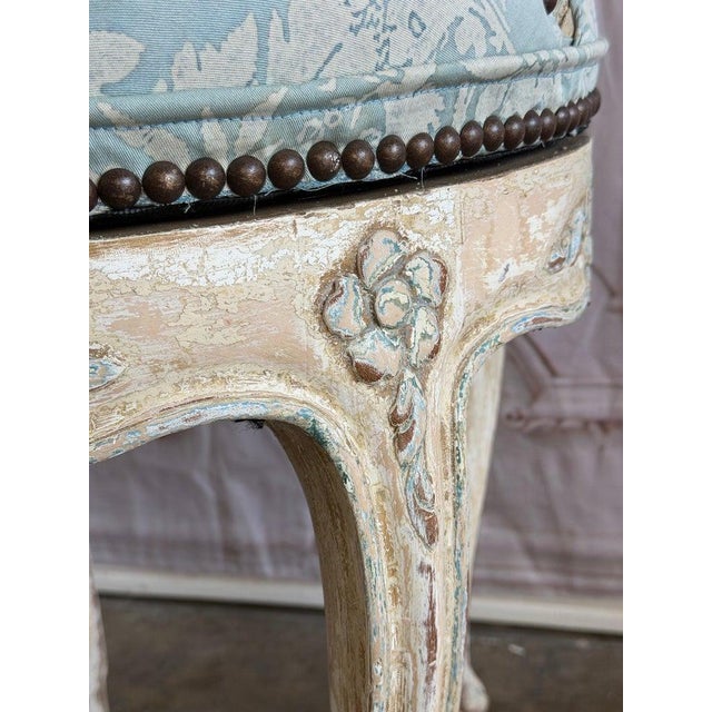 French Louis XV Fauteuil Vanity Chair, Beechwood, Circa 1880-1900 For Sale - Image 14 of 16