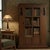 Mission 1 Door Bookcase With Side Shelves - Walnut Stain For Sale In Chicago - Image 6 of 9