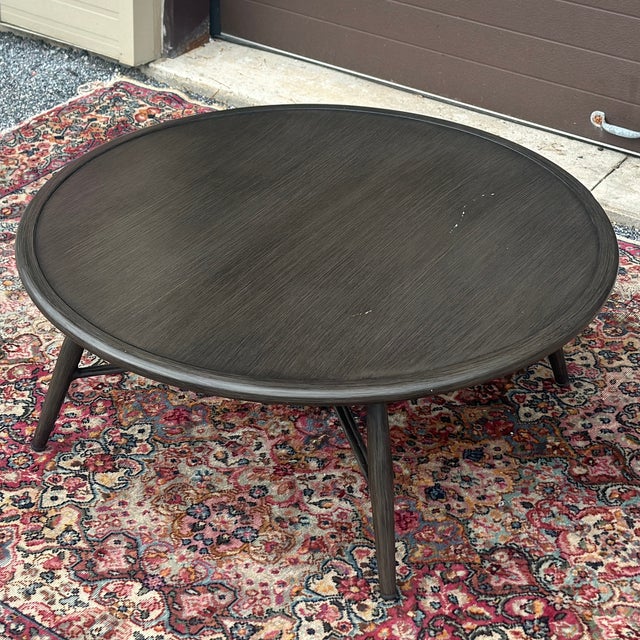 2020s Contemporary Ratana Bolano Collection Aluminum Outdoor Round Coffee Table For Sale - Image 5 of 11