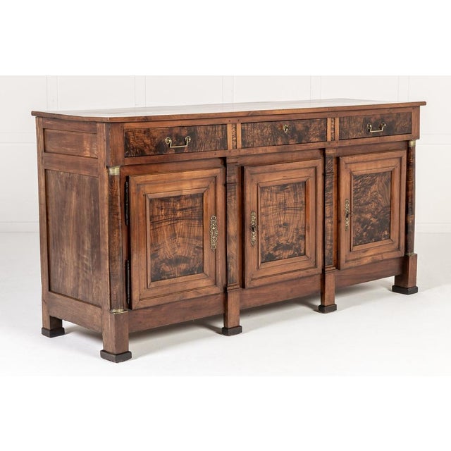Antique French Credenza in Cherrywood and Burr Ash, 1700s For Sale - Image 12 of 12