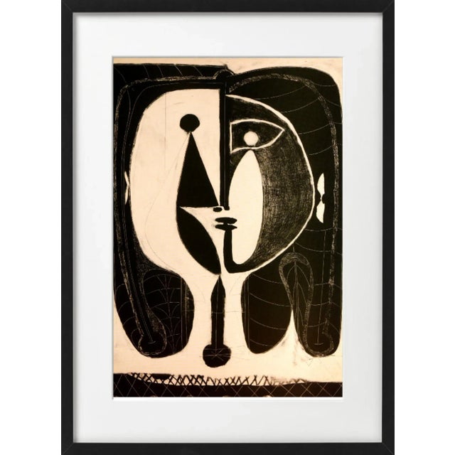 Paper "Picasso and Baudelaire (2)" Framed Black and White Collector Gallery Wall Installation - Originals and Photographs - Set of 7 For Sale - Image 7 of 9