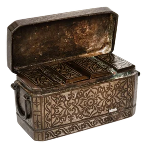 18th/19th Century Silver Inlaid Box