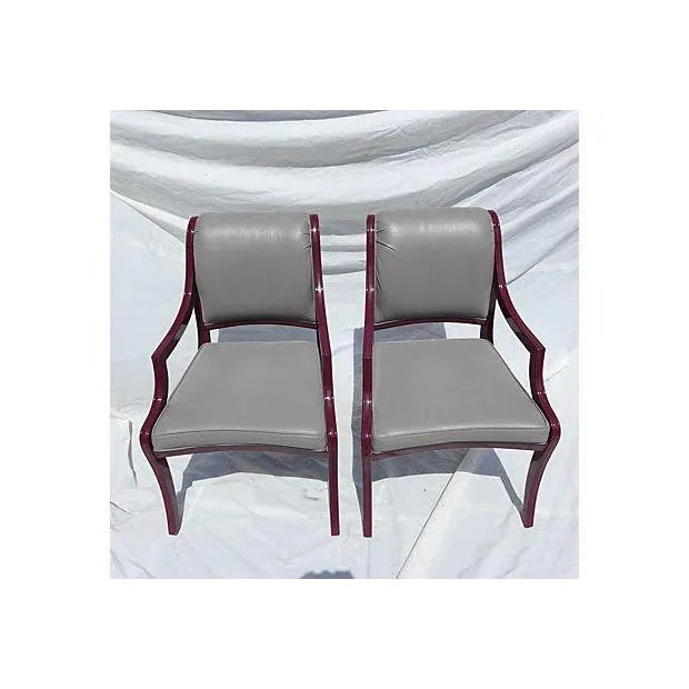 Contemporary Century Hickory Armchairs - Pair For Sale - Image 3 of 7