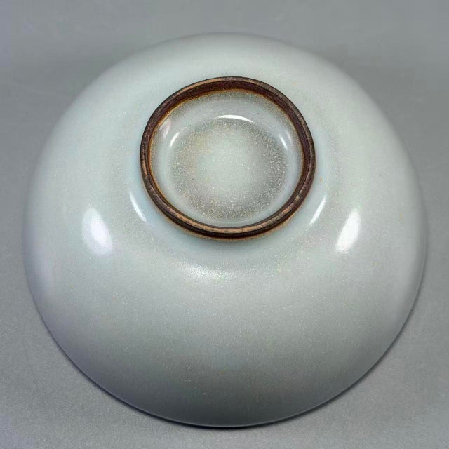Early 19th Century Antique Chinese Celadon Porcelain Bowl, Vintage Ceramic Tea Bowl For Sale - Image 5 of 5