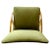 Metal Office Armchair in Sea Bream and Green Velvet, Italy, 1970s For Sale - Image 7 of 10