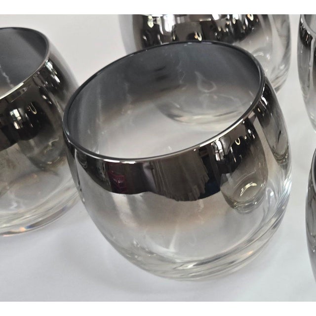 Mid-Century Modern Dorothy Thorpe Style Lowballs- Set of Six For Sale - Image 3 of 13