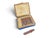 French Limoges France Rochard Porcelain Cigar Tobacco Trinket Box With Removable Cigar For Sale - Image 3 of 8