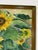 1970’s Vintage H. Slottman Sunflowers – Impressionist Oil on Canvas Painting, Framed For Sale In Miami - Image 6 of 12