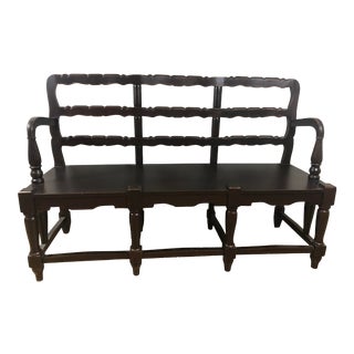 Moroccan Style Brown Hall Bench For Sale