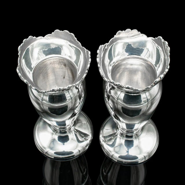 1904's Pair of Antique Duck Egg Cups For Sale - Image 11 of 12