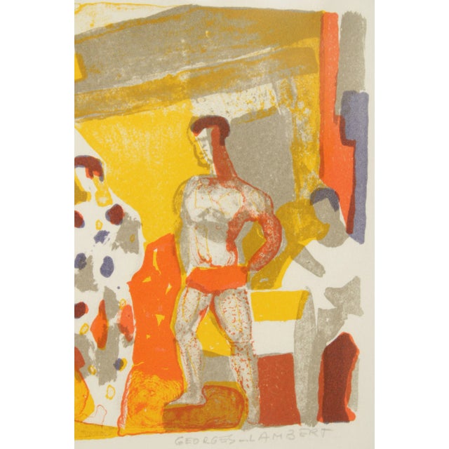 Yellow Georges Lambert Vintage 'Circus' Artist Proof Lithograph For Sale - Image 8 of 13