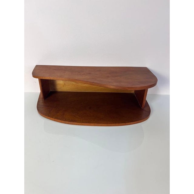 Vintage Teak Wall Shelf, Denmark For Sale - Image 3 of 11