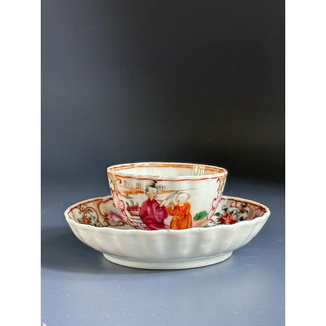 18th Century Antique Chinese Famille Rose Canton Porcelain Tea Bowl and ...