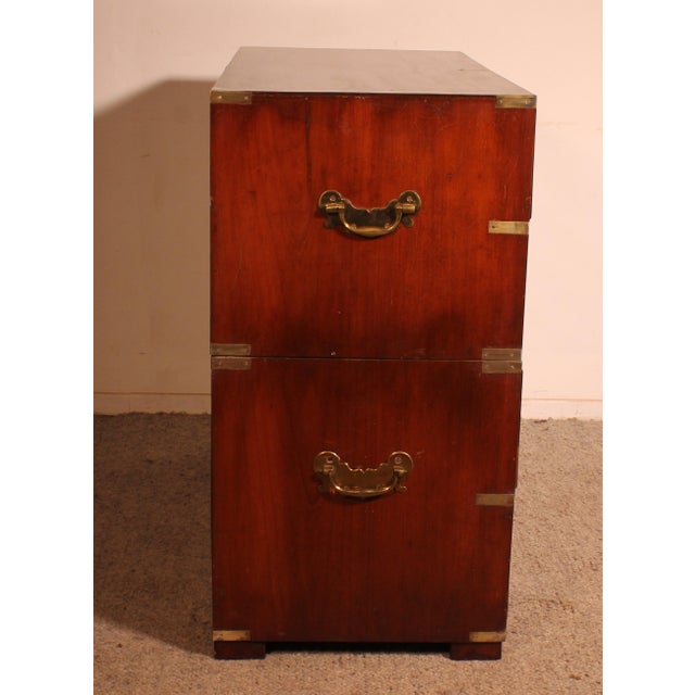 19th Century Military Mahogany Chest of Drawers For Sale - Image 6 of 12