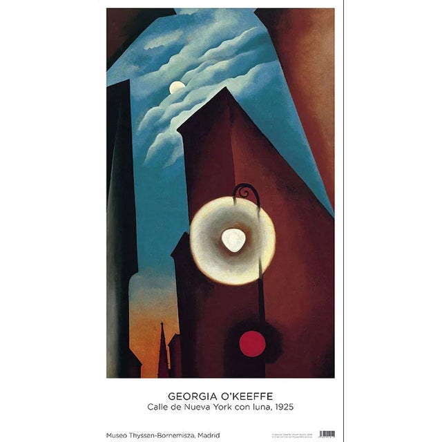 Georgia O'Keeffe New York Street with Moon Exhibition Poster Dimensions: 21,2 x 38,5 in / 54 x 98 cm Sold unframed