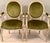 Textile Set of Four Baker Louis XVI Painted Salon Chairs in Scalamandré Upcountry Velvet For Sale - Image 7 of 12