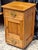 Early 20th Century Two-Drawer Oak Rolling Bedside Cabinet For Sale - Image 4 of 10
