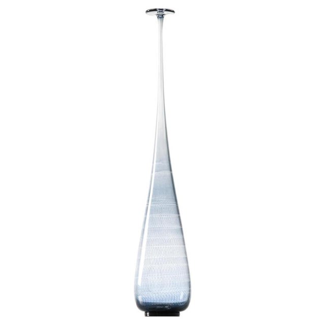 Scandinavian Modern Vase in Glass by Nils Landberg, 1964 For Sale - Image 6 of 6