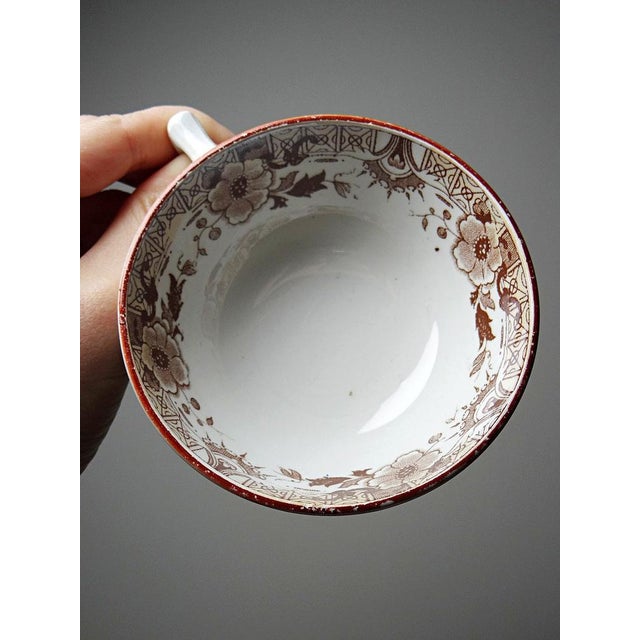 Antique Tea Service from Sarreguemines, 1900s, Set of 11 For Sale - Image 11 of 18