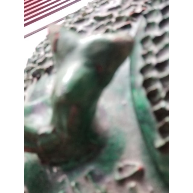 Ceramic Mexican Green Lidded Pot For Sale - Image 7 of 11