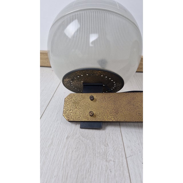 Feltre Brass Wall Lamps with Fresnel Glass for Greco, 1950s, Set of 2 For Sale - Image 12 of 18