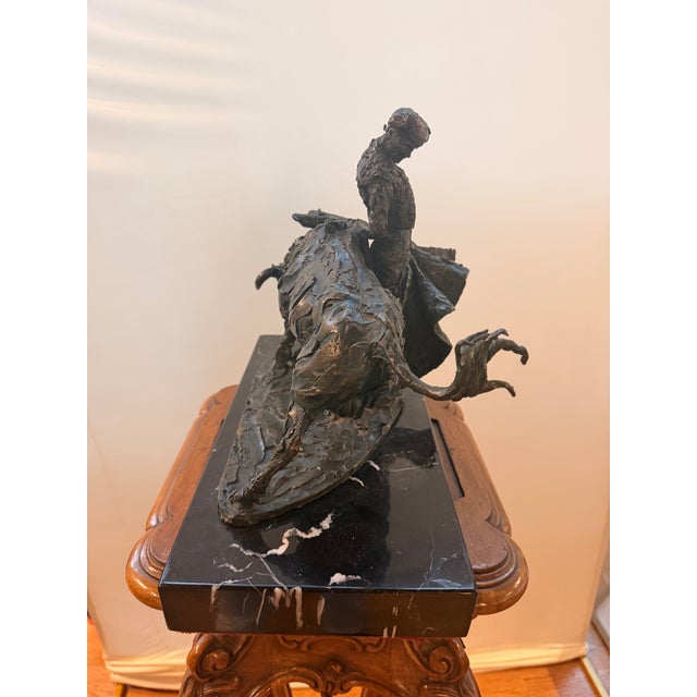 A powerful original bronze sculpture by renowned Mexican artist Humberto Peraza Ojeda (1925–2016), one of the twentieth...