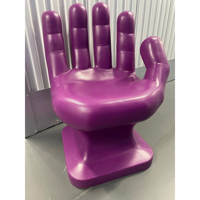 Modern Purple Plastic Hand Chair Chairish