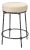 Jamie Young Asteria Iron Counter Stool, Black For Sale