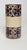 Scandinavian Modern stoneware cylindrical vase, ca. 1960s. Attractive color combination and geometric pattern in brown and...