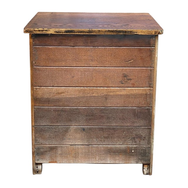 Antique Oak Hamilton Printers Cabinet / Flat File Map Cabinet With 10 Drawers For Sale - Image 11 of 12