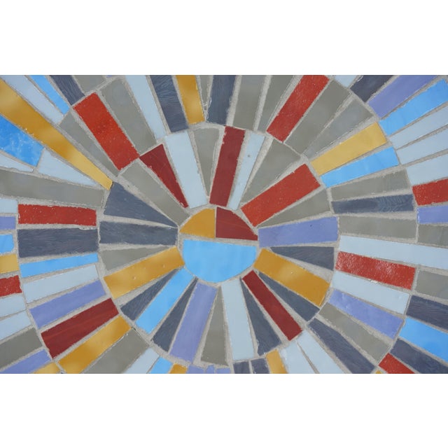 Metal Mid-Century Mosaic Wall Plate by R. Zimmermann for Ritter, 1950s For Sale - Image 7 of 11