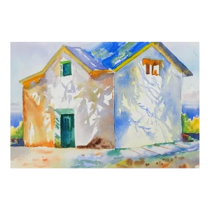 1997 After John Singer Sargent Corfu House Painting