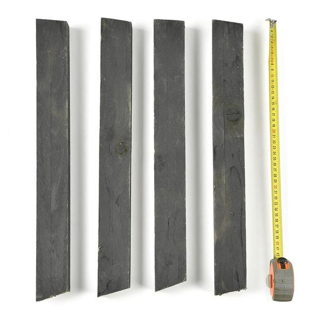 Large Patinated Wooden Blackboard For Sale - Image 4 of 7