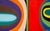 Large Contemporary Abstract Art "Cosmic Rainbow" on Canvas by British Artist by Contemporary British Artist. Symbolic...