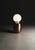 Ceramic Large Navazi Table Lamp in Scorched Coal Ceramic and Frosted Glass by Svitanok For Sale - Image 7 of 10
