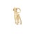 A Vintage Golden Retriever Charm in 14k Yellow Gold For Sale - Image 4 of 5