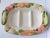 19" Large Hand Painted Divided Vegetable Serving Platter - Made in Portugal For Sale - Image 11 of 12