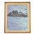 Original Artist Signed Abstract Rocky Seascape Oil Painting in Carved Giltwood Frame For Sale