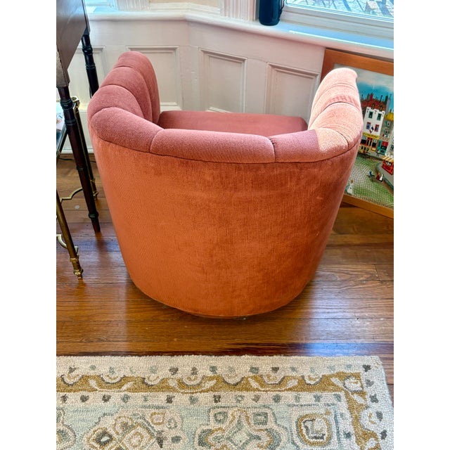 1970s Mid Century Modern Classic Swivel Chairs, Pair For Sale - Image 9 of 11