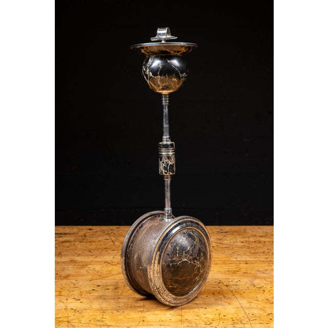 Art Deco Vintage "Belmet Rollodor" Self-Righting Floor Ashtray For Sale - Image 3 of 13