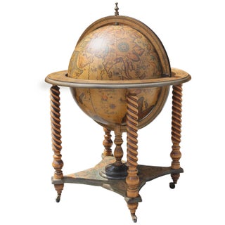 French Mid-Century World Globe Bar, C.1960's For Sale