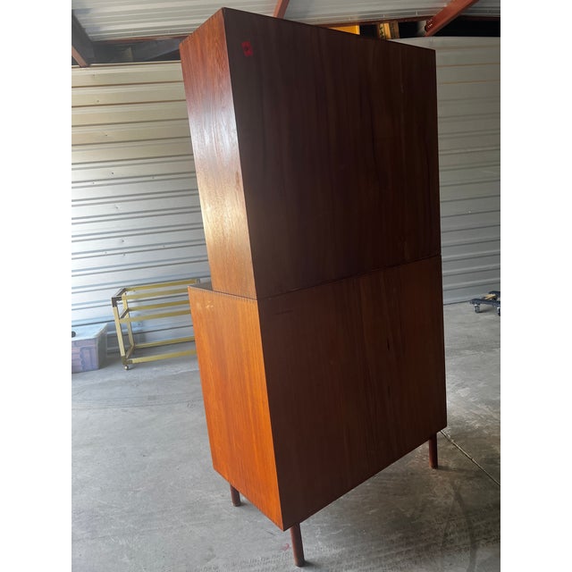Peter Hvidt 1960s Peter Hvidt & Orla Mølgaard-Nielsen for Søborg Danish Teak Credenza and Hutch For Sale - Image 4 of 11