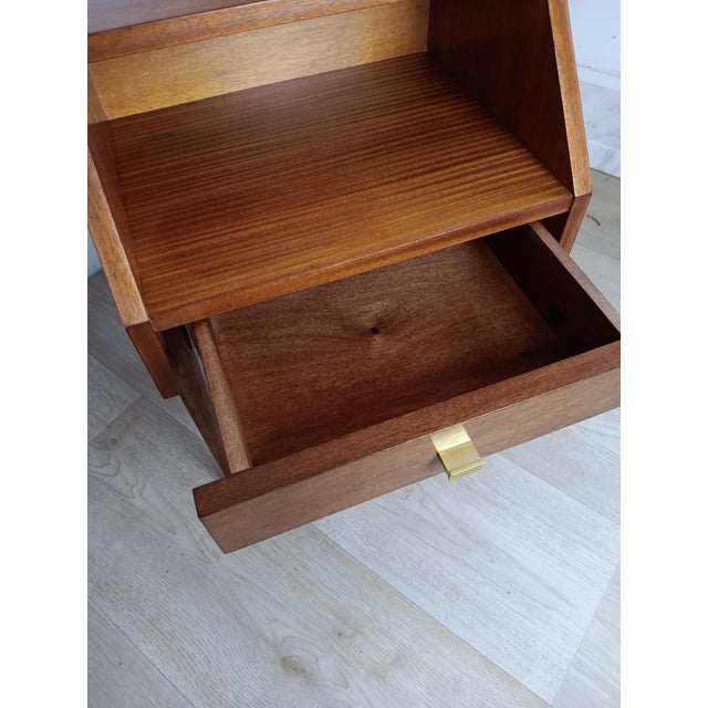 Wood Vintage Swedish Bedside Table, 1970s For Sale - Image 7 of 10