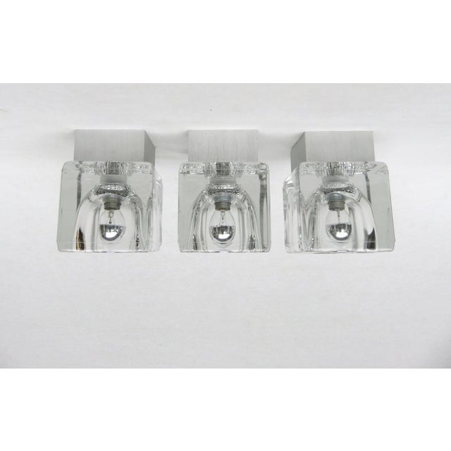 A set of 3 pieces of ceiling lights / wall lights from the 1970s, made by Peill & Putzler - Space Age design. They can be...