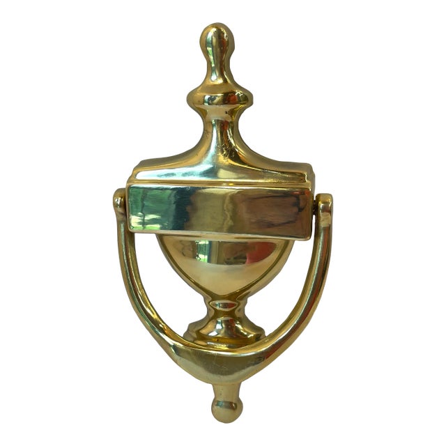 Vintage Brass Door Knocker For Sale